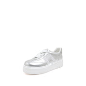 Silver Glitter ST Logo Chunky Platform Sneakers