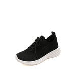 Load image into Gallery viewer, Black Crystal Lace Up Knitted Sneakers
