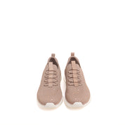 Pastel Crystals Embroidery Knitted Sneakers