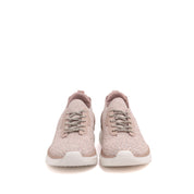 Crystals Embroidery Knitted Slip-On Sneakers
