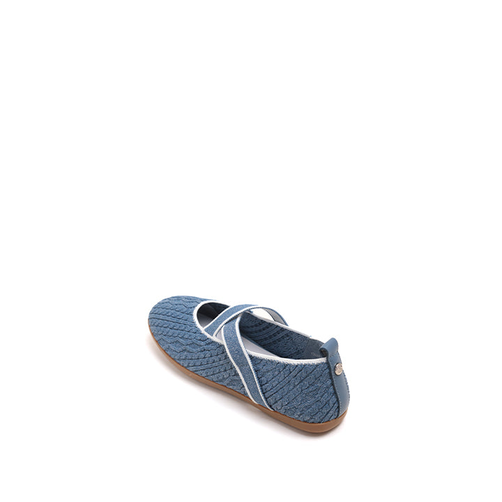 Blue Cross Strap Flats