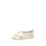 Load image into Gallery viewer, Beige Lace Up Mary Jane Knitted Sneakers
