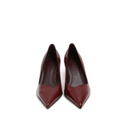Red Patent Leather Pointed Toe Stiletto Pumps