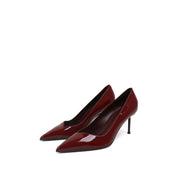 Red Patent Leather Pointed Toe Stiletto Pumps