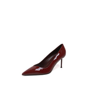 Red Patent Leather Pointed Toe Stiletto Pumps