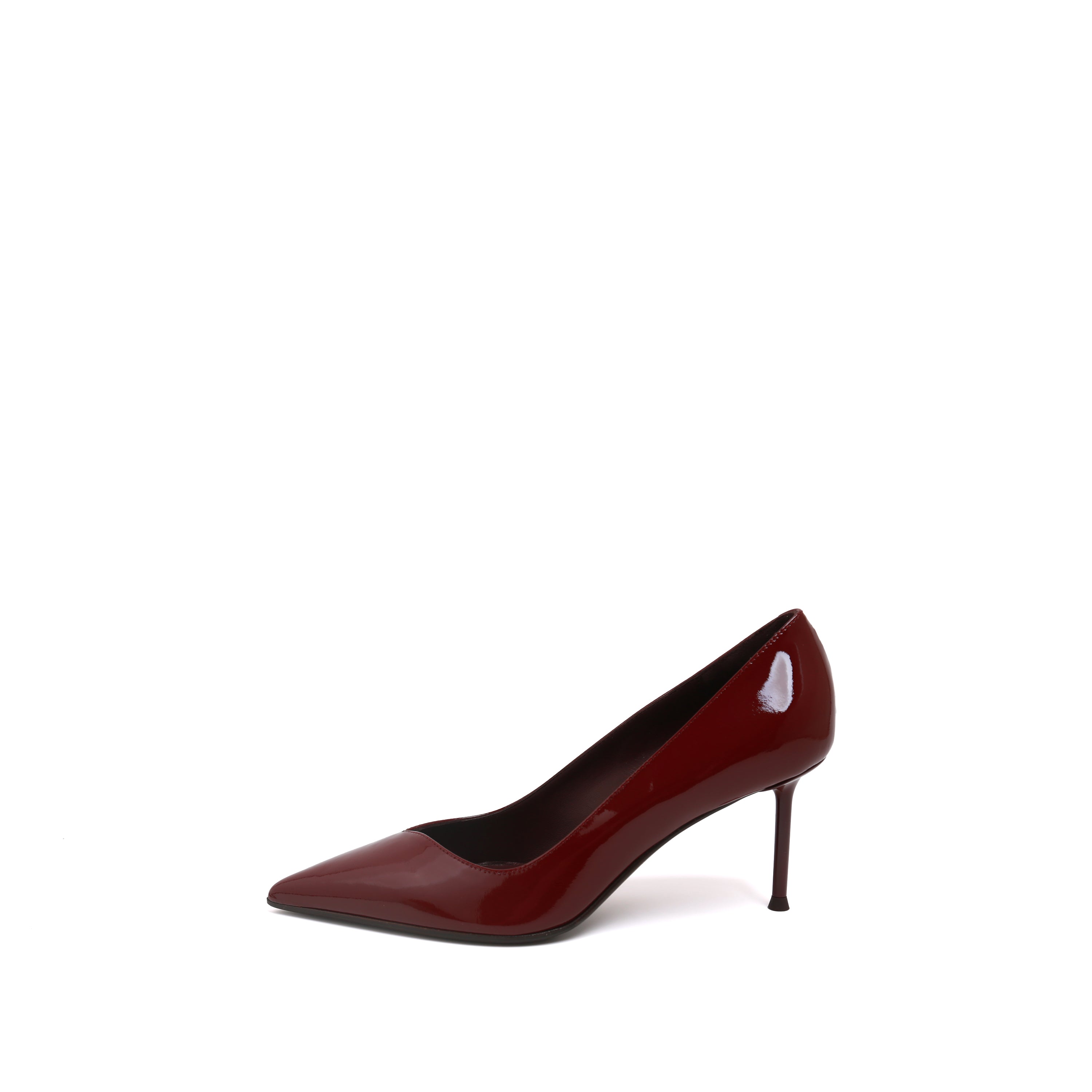 Red Patent Leather Pointed Toe Stiletto Pumps