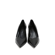 Black Patent Leather Pointed Toe Stiletto Pumps