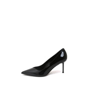 Black Patent Leather Pointed Toe Stiletto Pumps