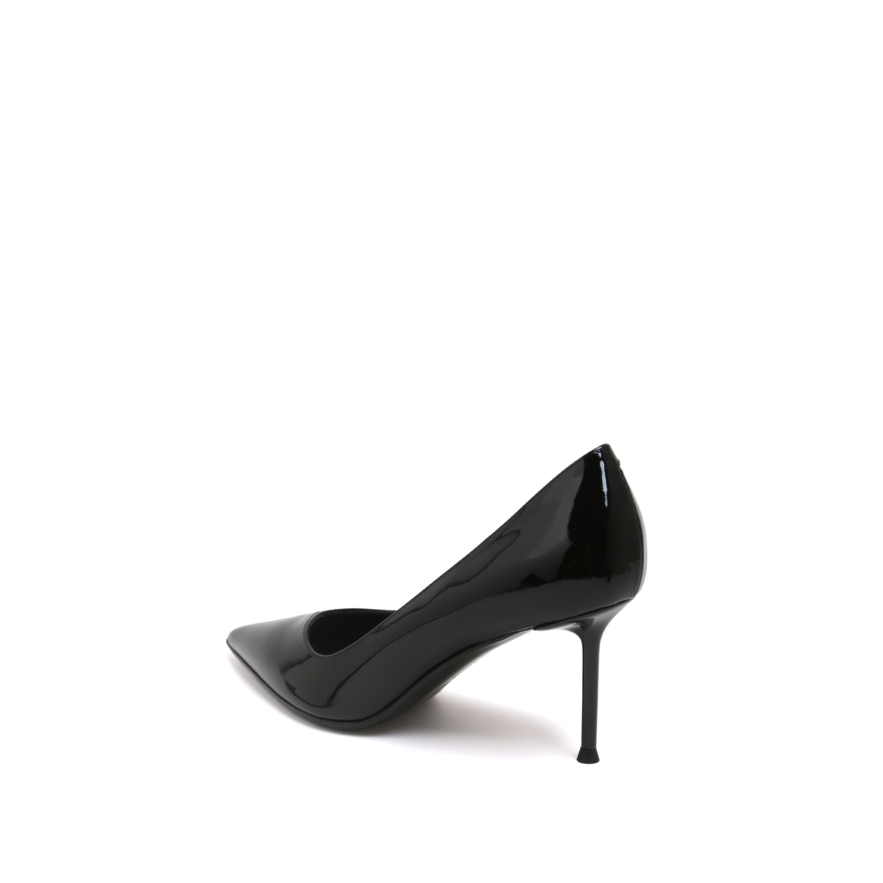 Black Patent Leather Pointed Toe Stiletto Pumps