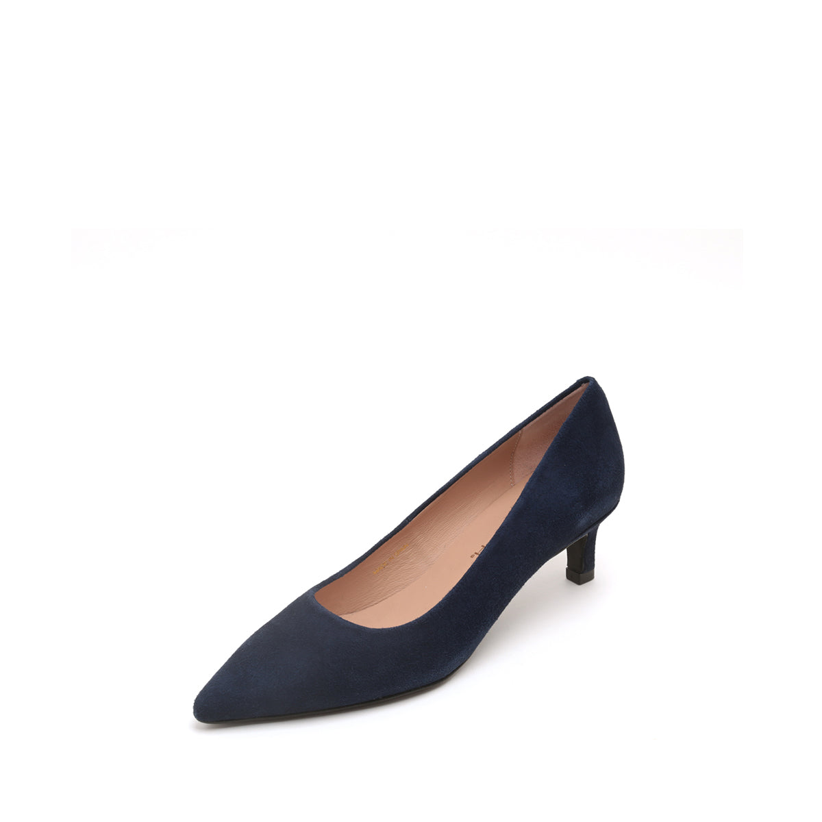 ST x UNISA Navy Pointy Suede Pumps