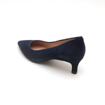 Load image into Gallery viewer, ST x UNISA Navy Pointy Suede Pumps
