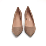 Load image into Gallery viewer, ST x UNISA Taupe Pointy Suede Heel Pumps
