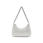 Beige Embossed Bow Mini Handbags