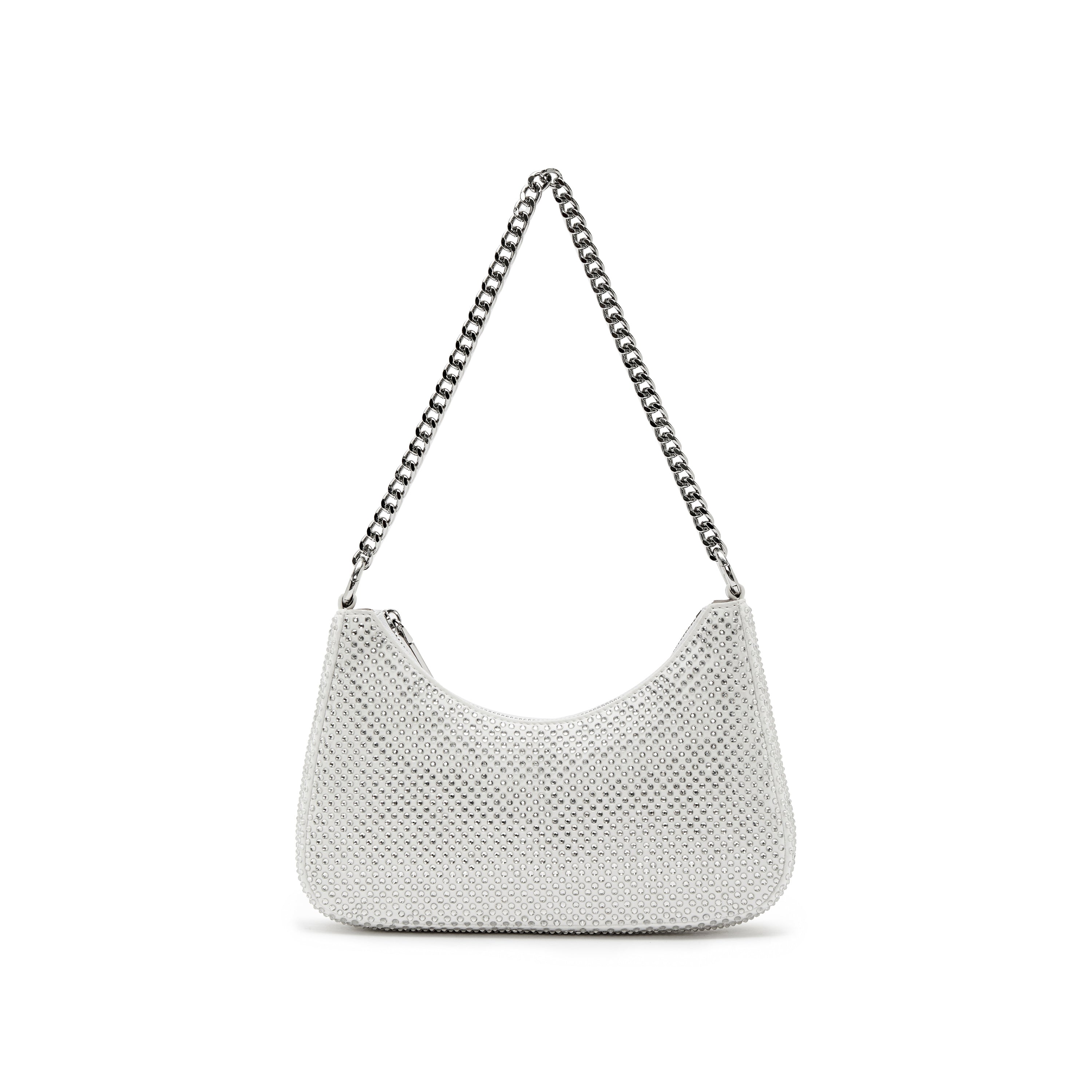 Beige Embossed Bow Mini Handbags