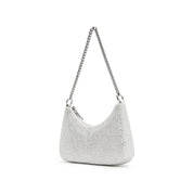 Beige Embossed Bow Mini Handbags