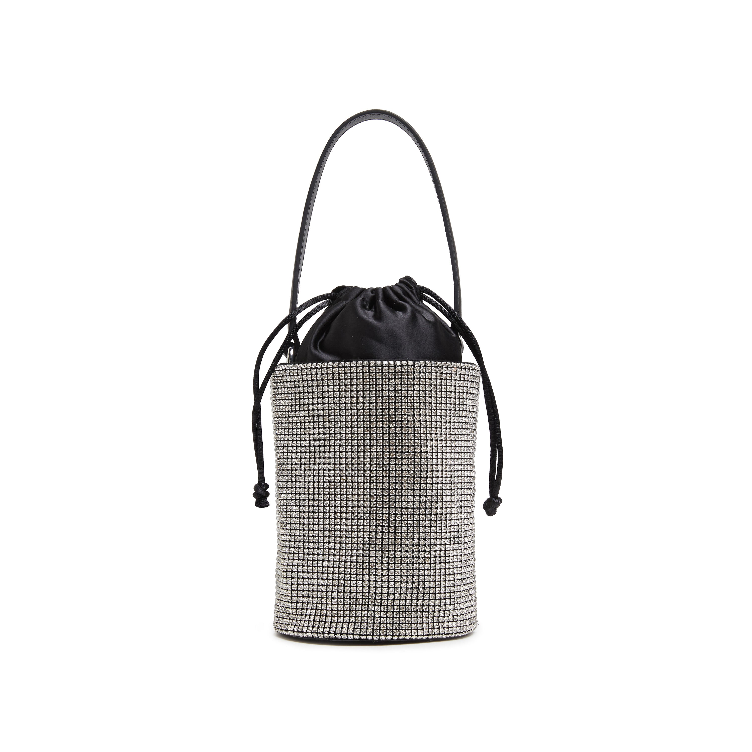 Crystal Tassel Top Handle Bucket Bag