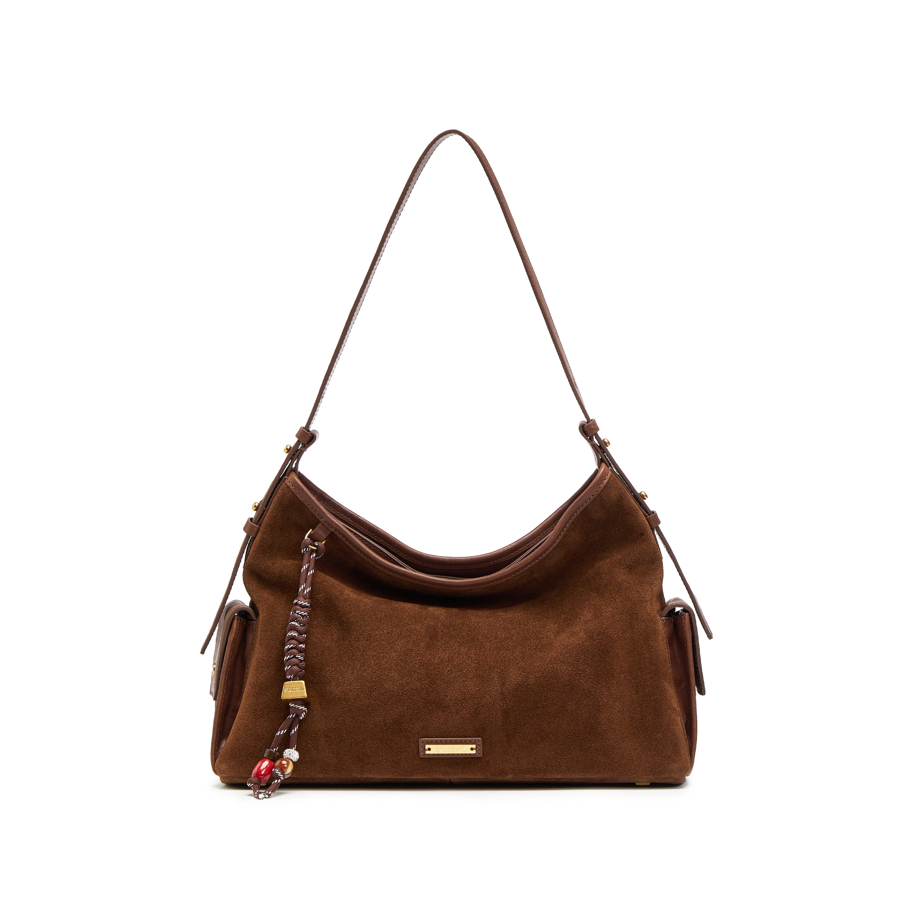 Brownies Suede Pocket Hobo Bags