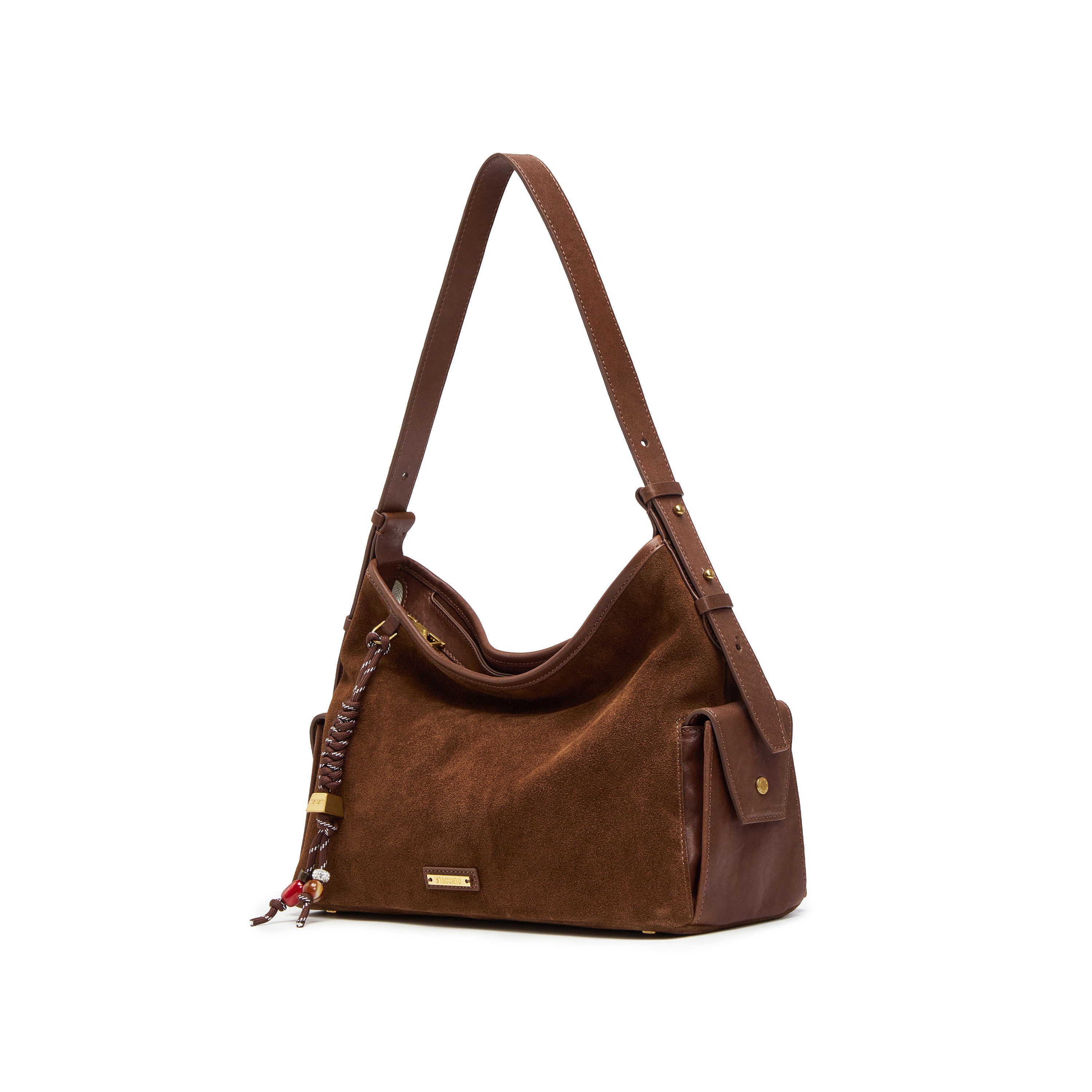 Brownies Suede Pocket Hobo Bags