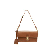 Mini Brown Leather Pocket Layering Handbags