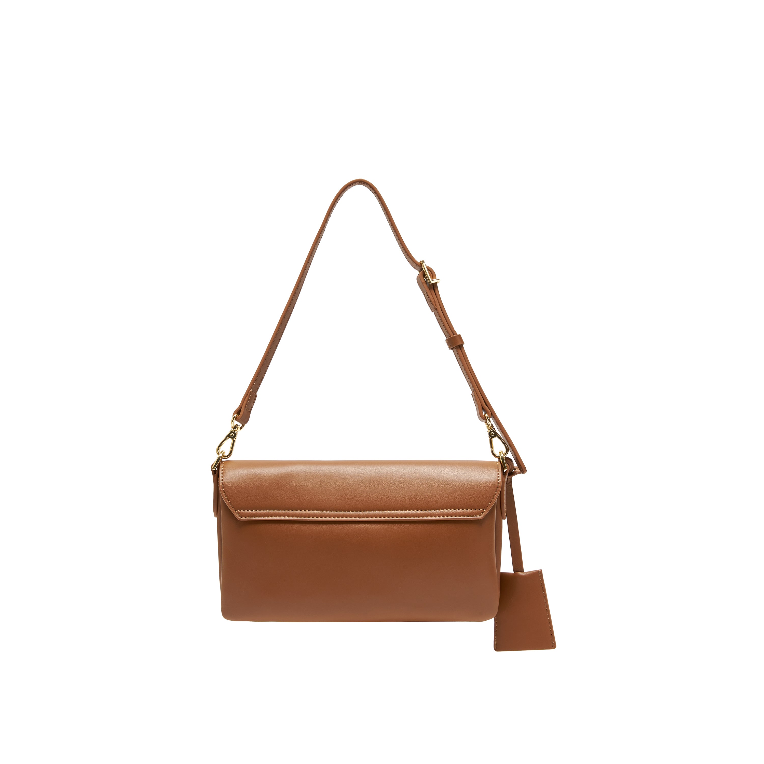Mini Brown Leather Pocket Layering Handbags