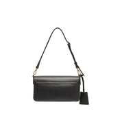 Mini Black Leather Pocket Layering Handbags