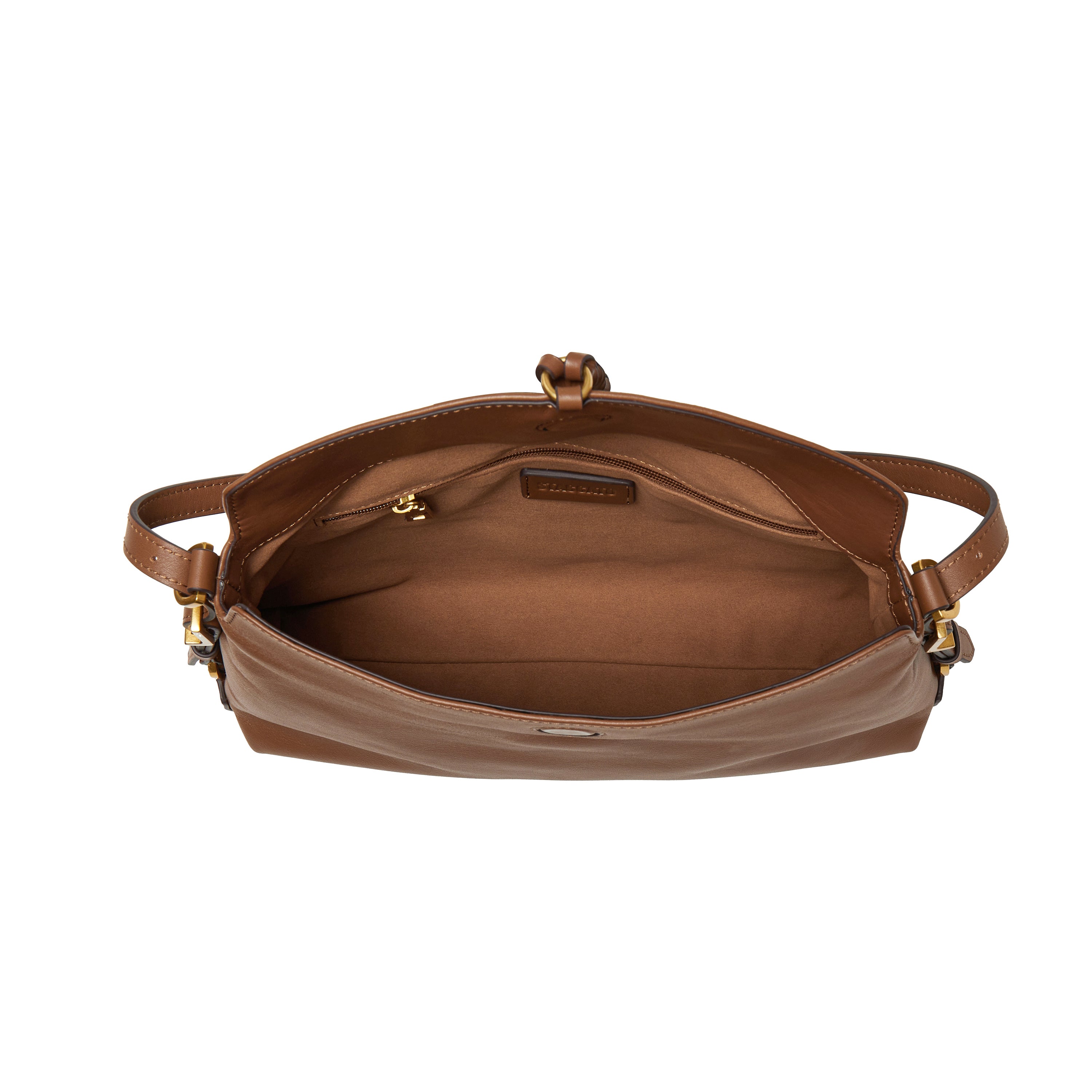 Brown Spin Accessories Leather Hobo Bag