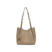 Ash Brown Minimal Boxy Crossbody Bags