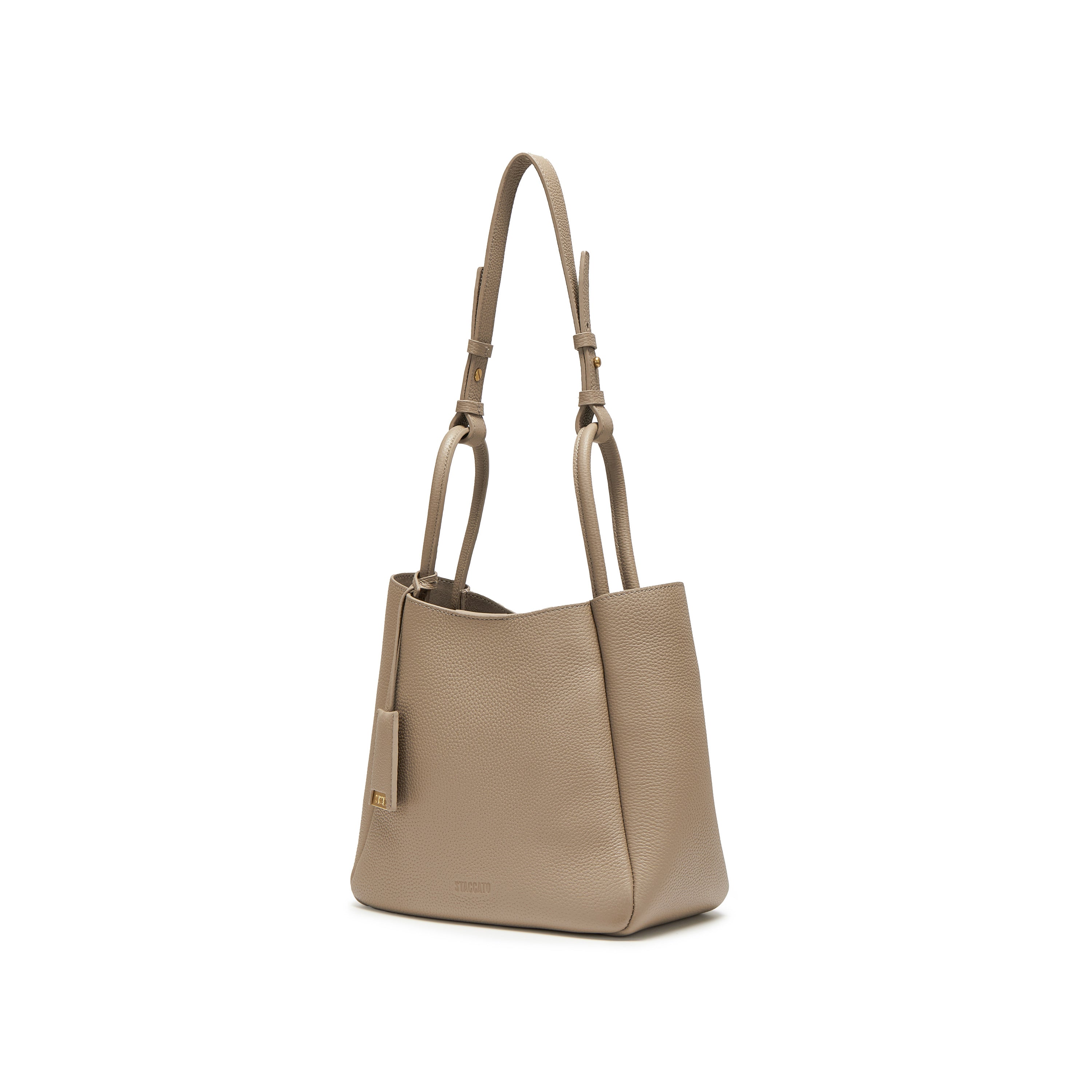 Ash Brown Minimal Boxy Crossbody Bags