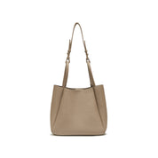 Ash Brown Minimal Boxy Crossbody Bags