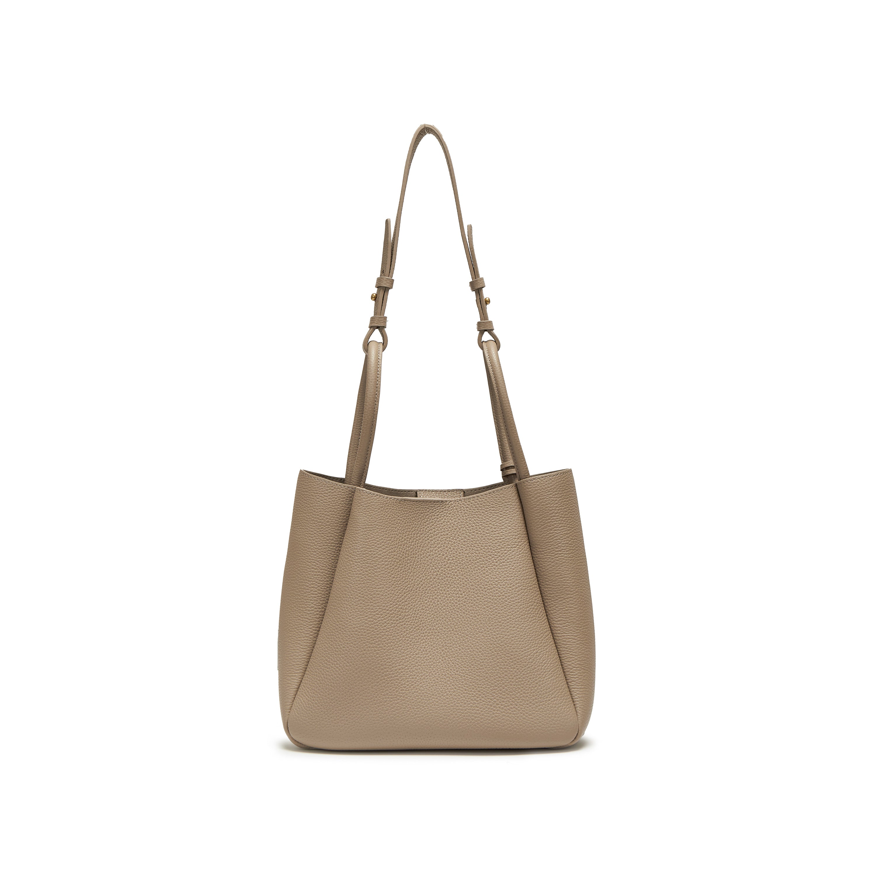 Ash Brown Minimal Boxy Crossbody Bags