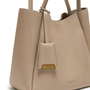 Ash Brown Minimal Boxy Crossbody Bags