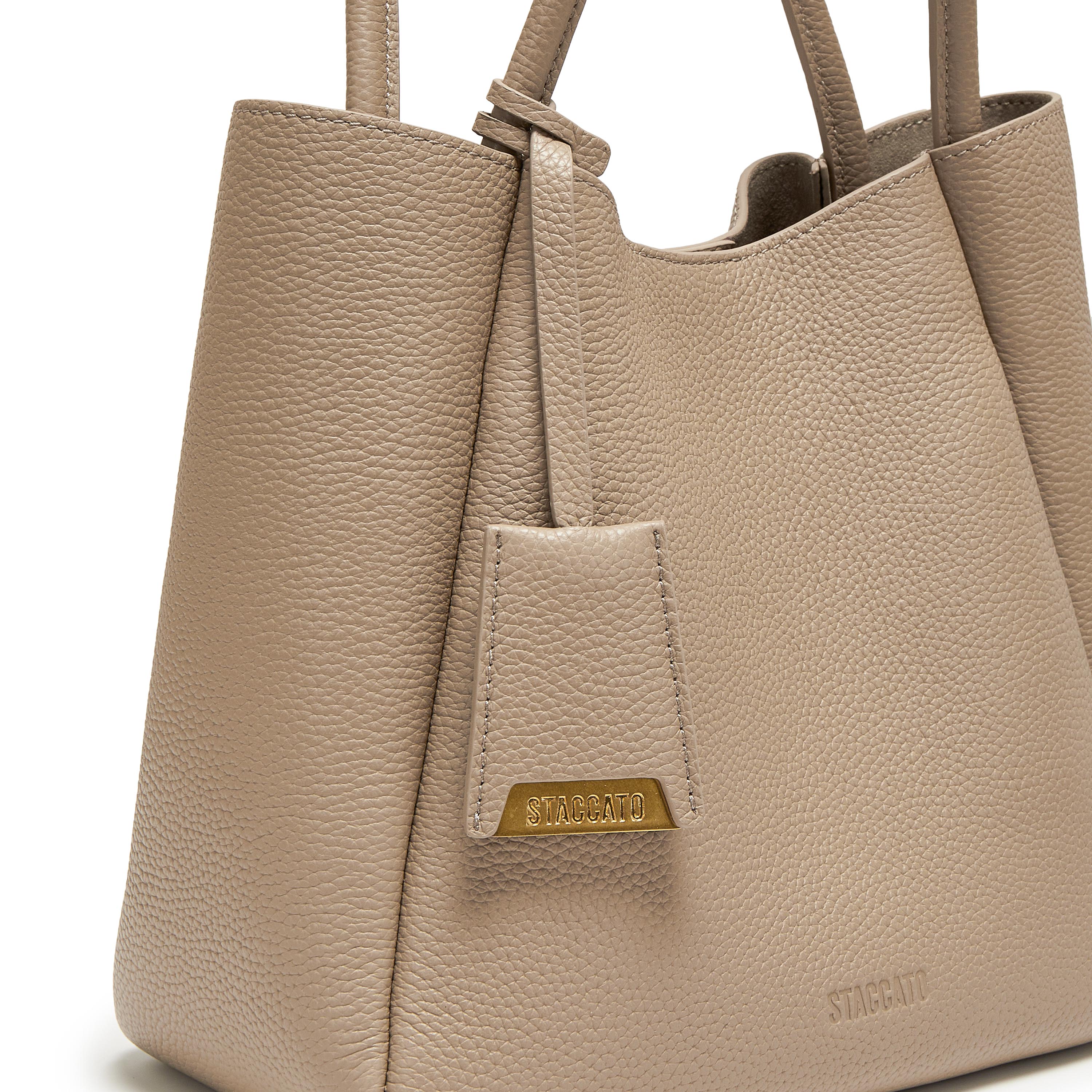 Ash Brown Minimal Boxy Crossbody Bags