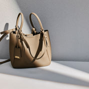 Ash Brown Minimal Boxy Crossbody Bags