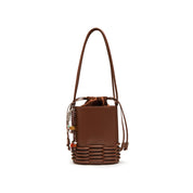 Rusty Brown Craftment Crossbody Bucket Bags