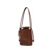 Rusty Brown Craftment Crossbody Bucket Bags