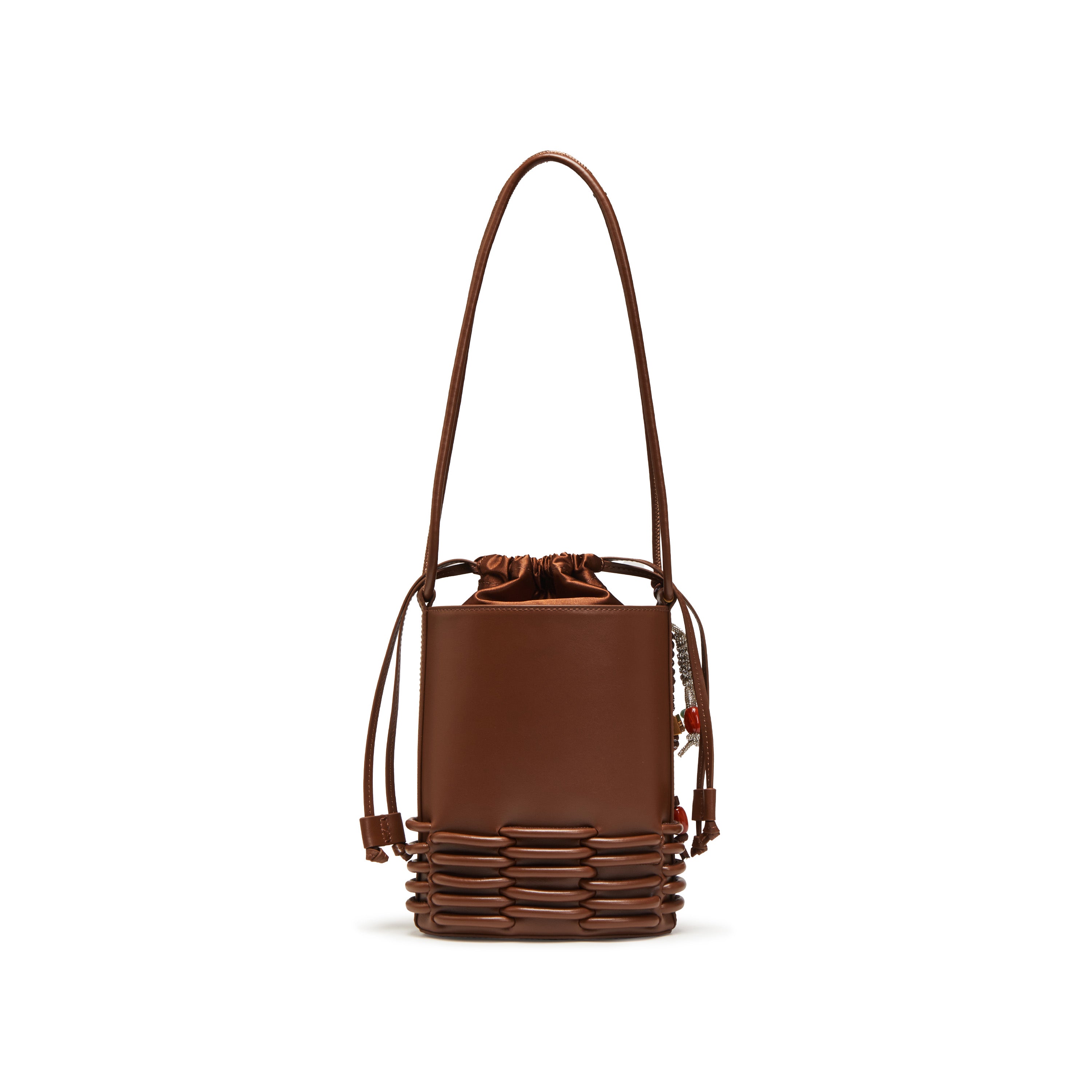 Rusty Brown Craftment Crossbody Bucket Bags