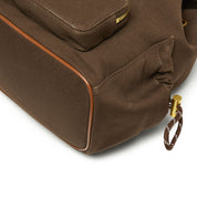 Brown Mini Multi Pocket Backpack