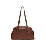 Brushed Rusty Brown Pockets Boston Bags