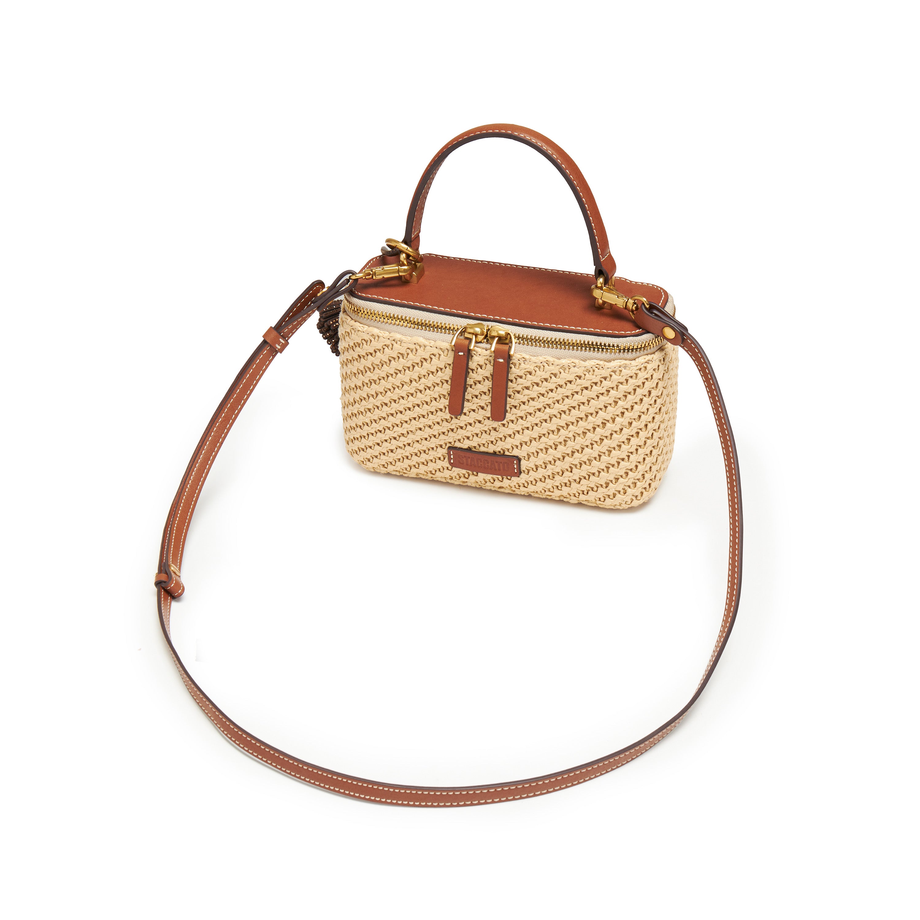 Mini Raffia Crystal Fireworks Cuby Camera Bags