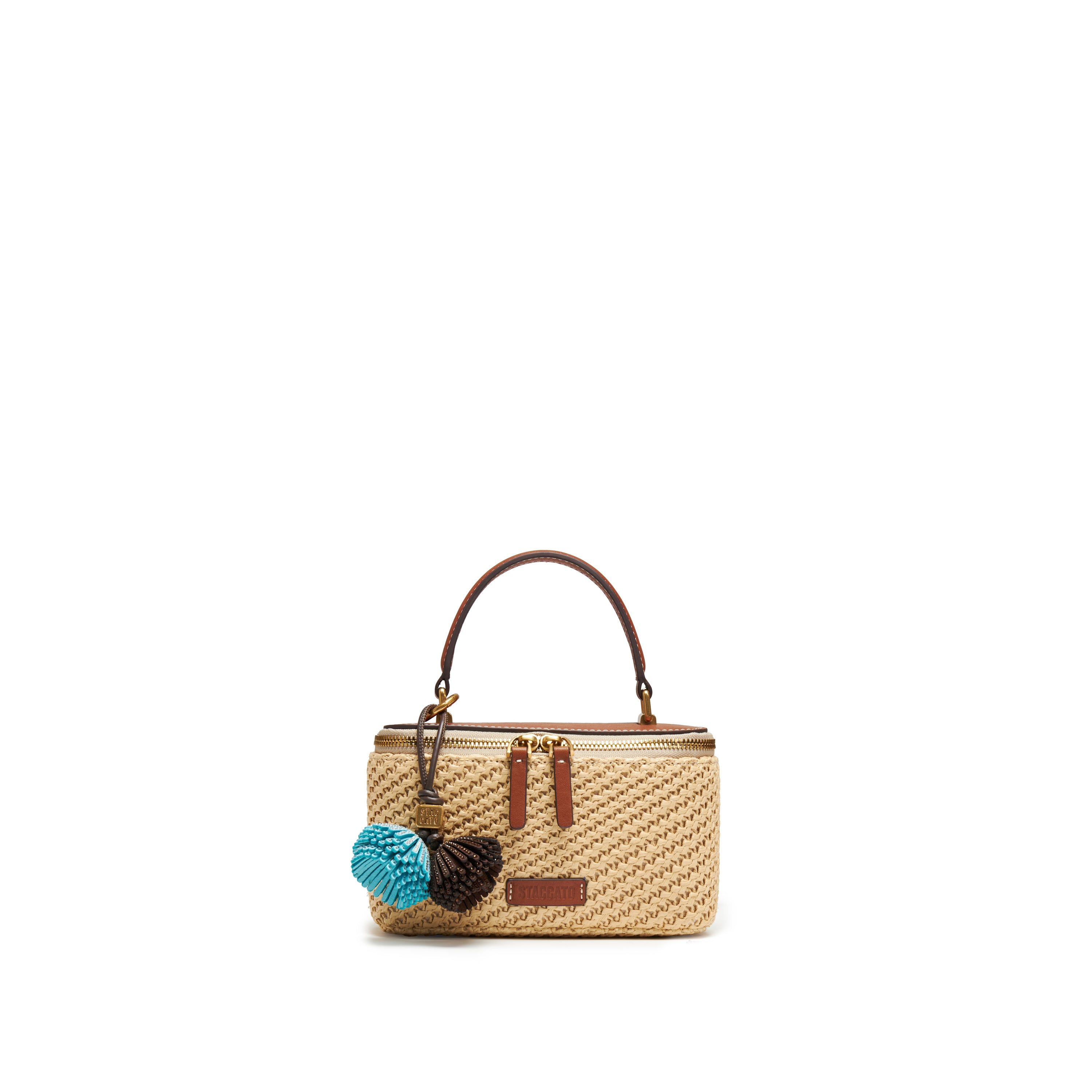 Mini Raffia Crystal Fireworks Cuby Camera Bags