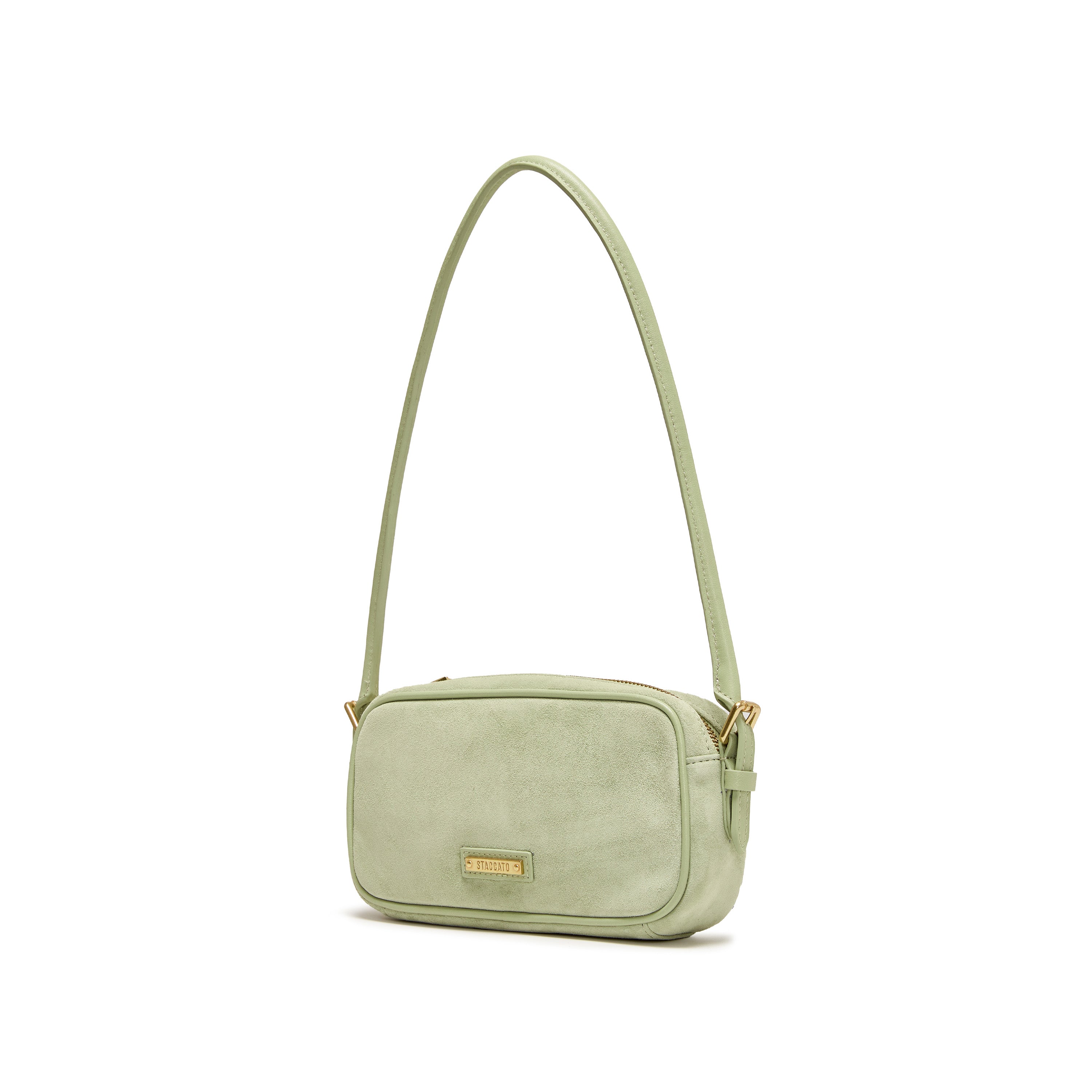Cube Mini Green Calf Handbags
