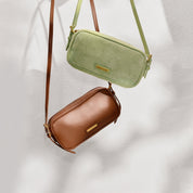 Cube Mini Brown Calf Handbags