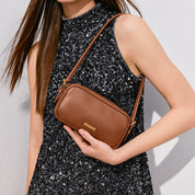 Cube Mini Brown Calf Handbags