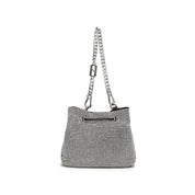 Girly Mini Crystal Drawstring Bucket Bags