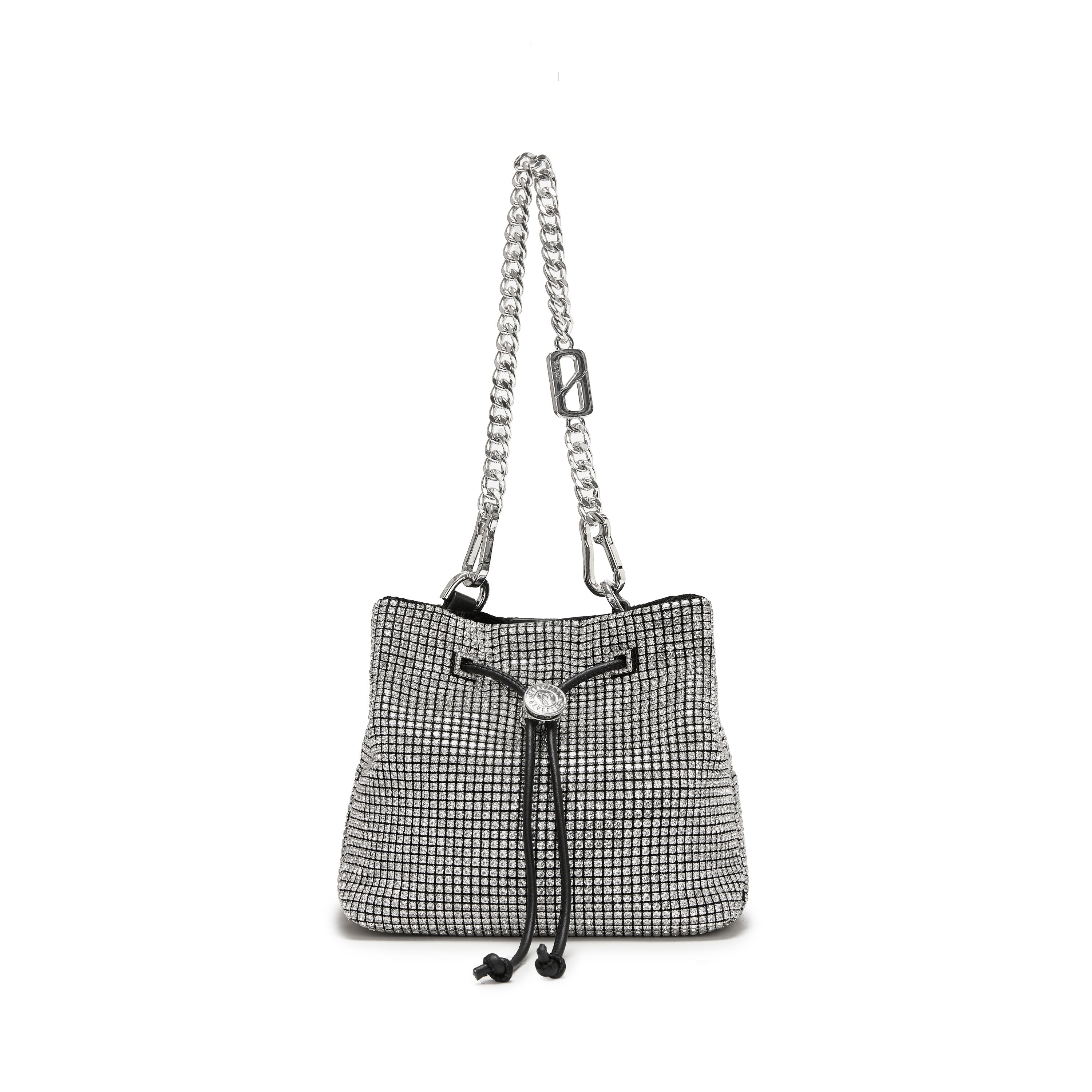 Girly Mini Crystal Drawstring Bucket Bags