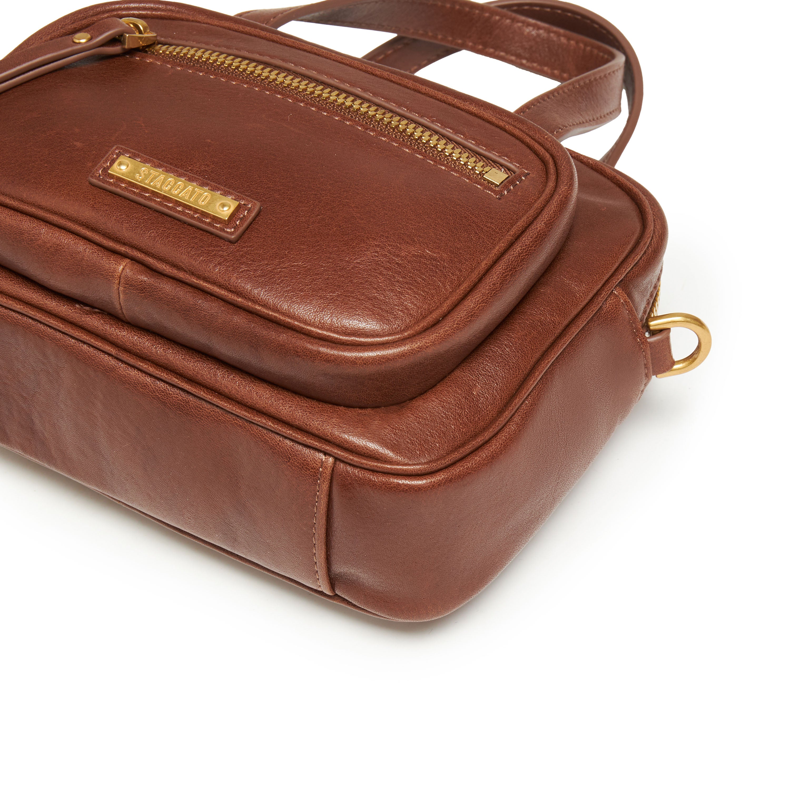 Mini Brushed Rusty Brown Pocket Camera Bags