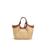 Raffia Crystal Fireworks Basket Crossbody Bags