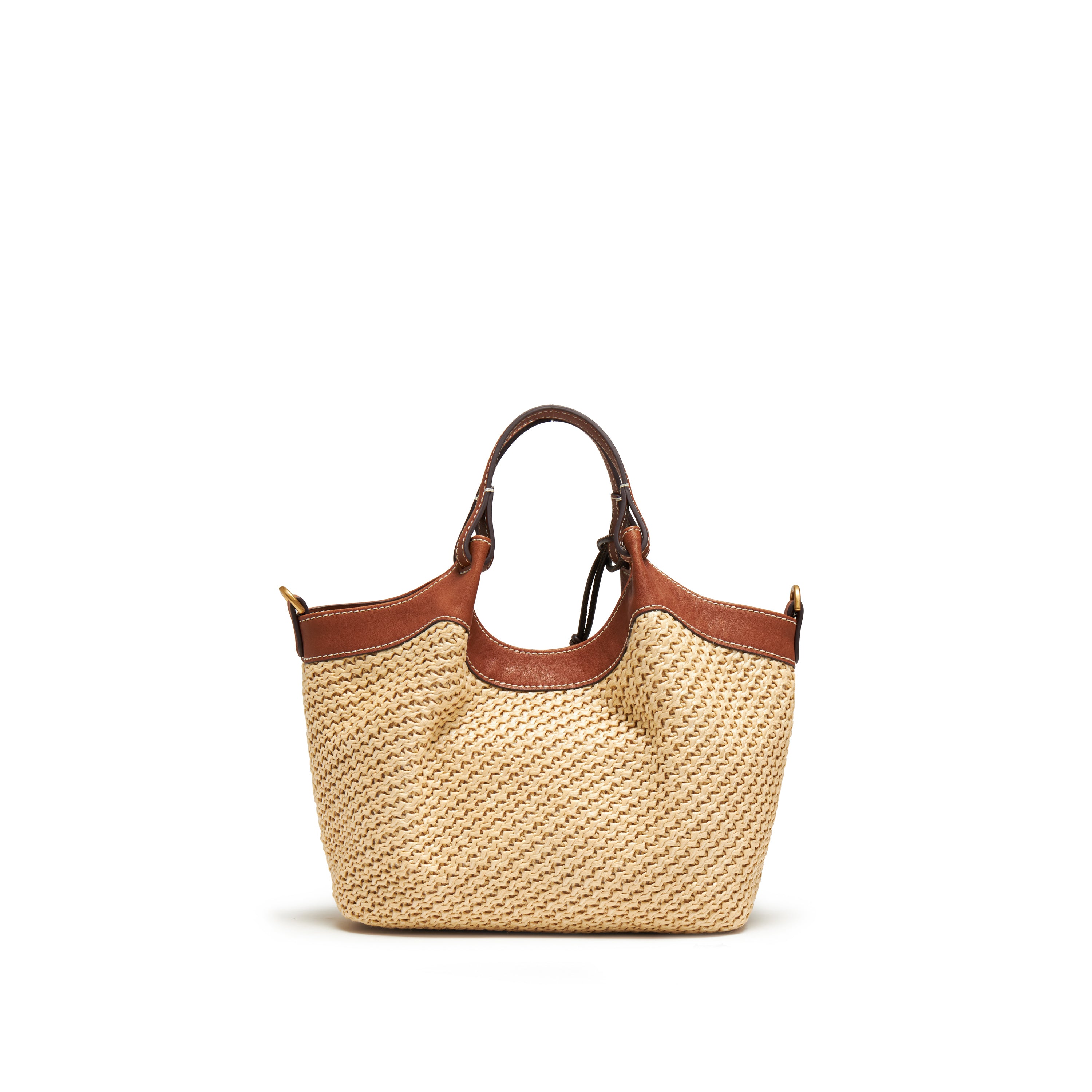 Raffia Crystal Fireworks Basket Crossbody Bags