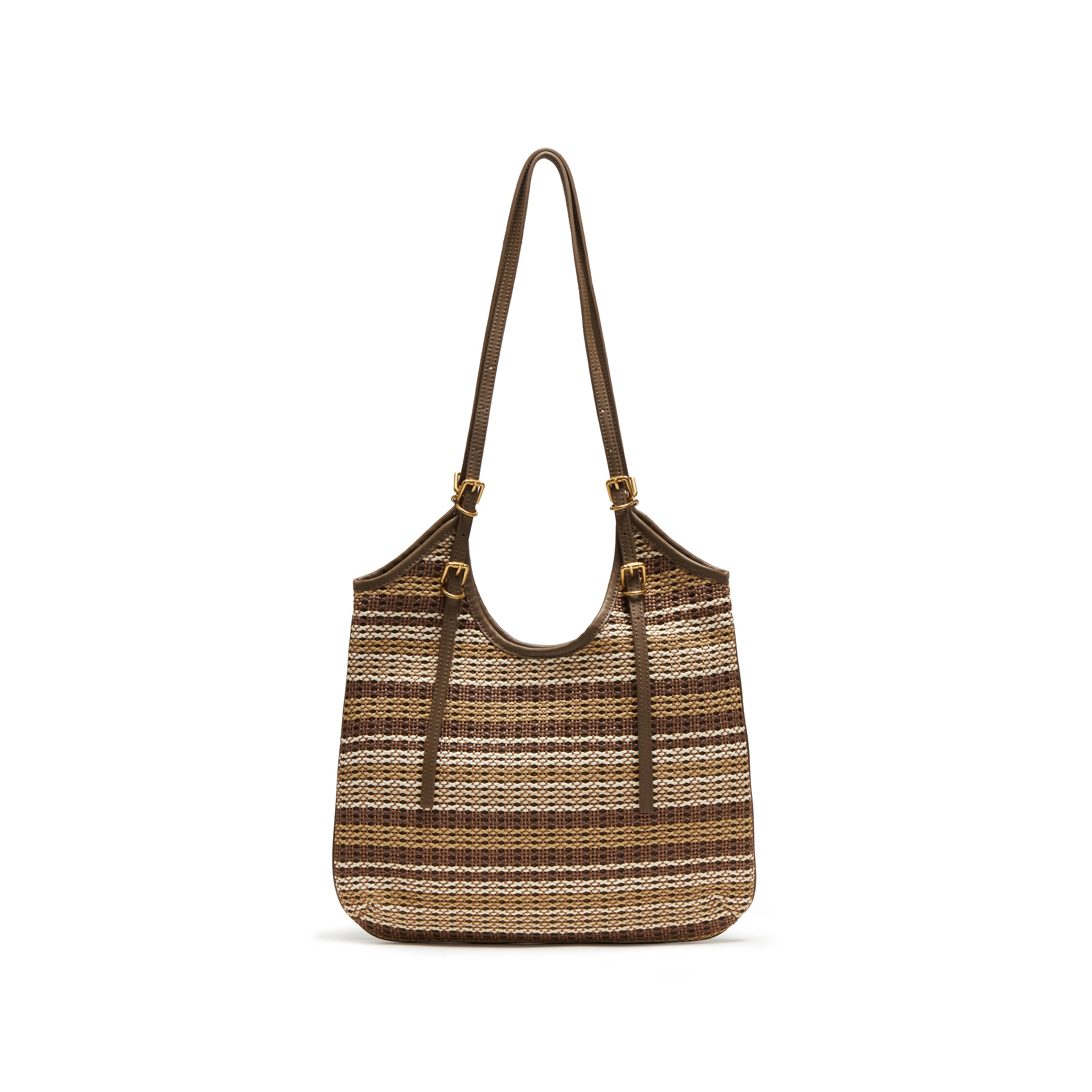 Strap Pattern Raffia Crystal Fireworks Tote Bags