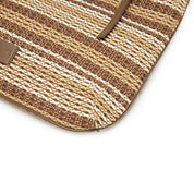 Strap Pattern Raffia Crystal Fireworks Tote Bags